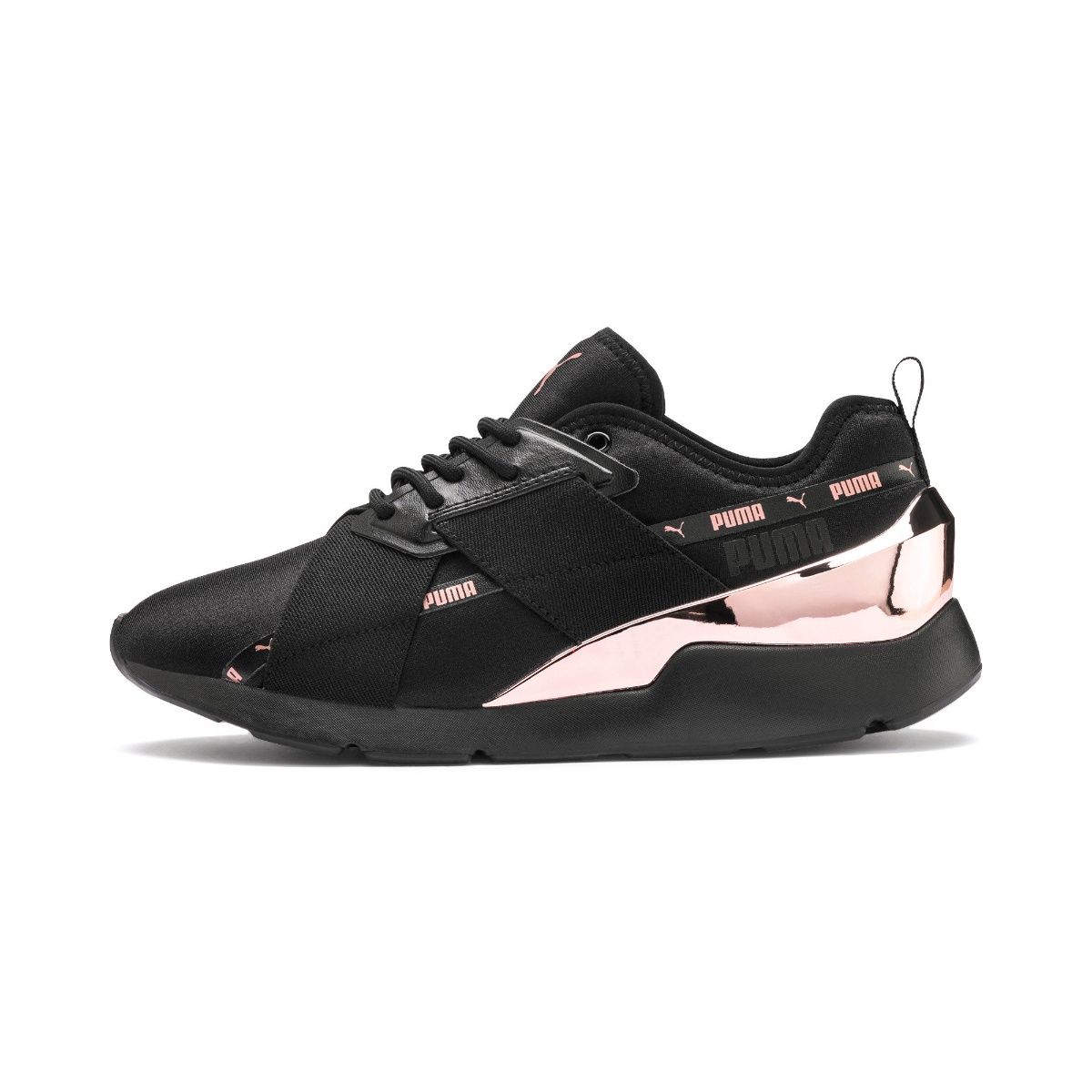 Buy Puma Muse X 2 Metallic Women s Shoes Black 7 Online