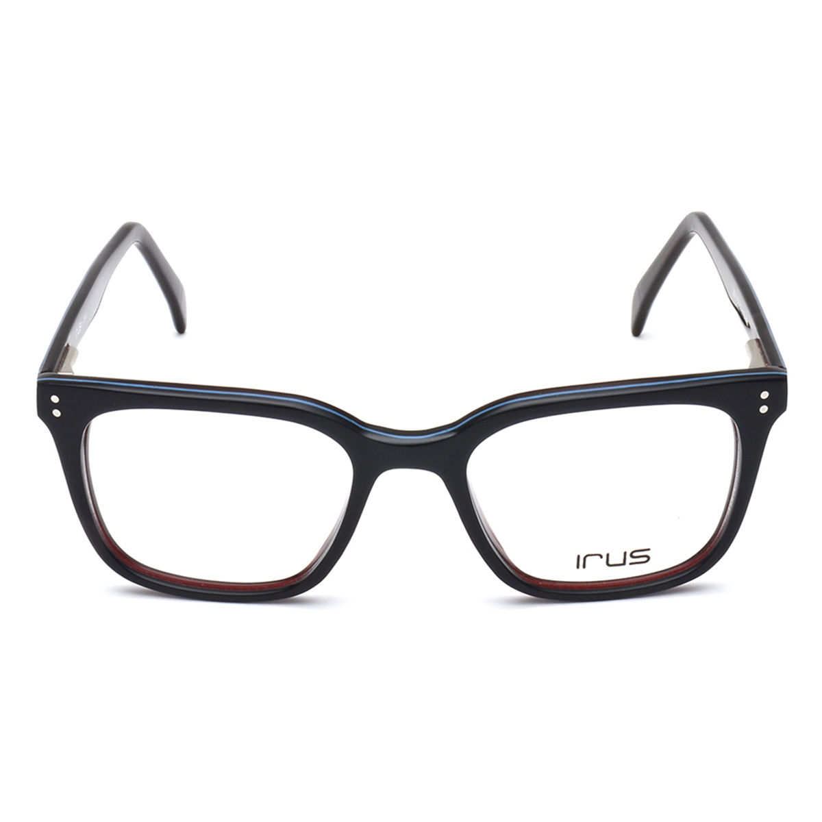 IRUS Square IR2011C6FR Black Medium Eyeglass Frames