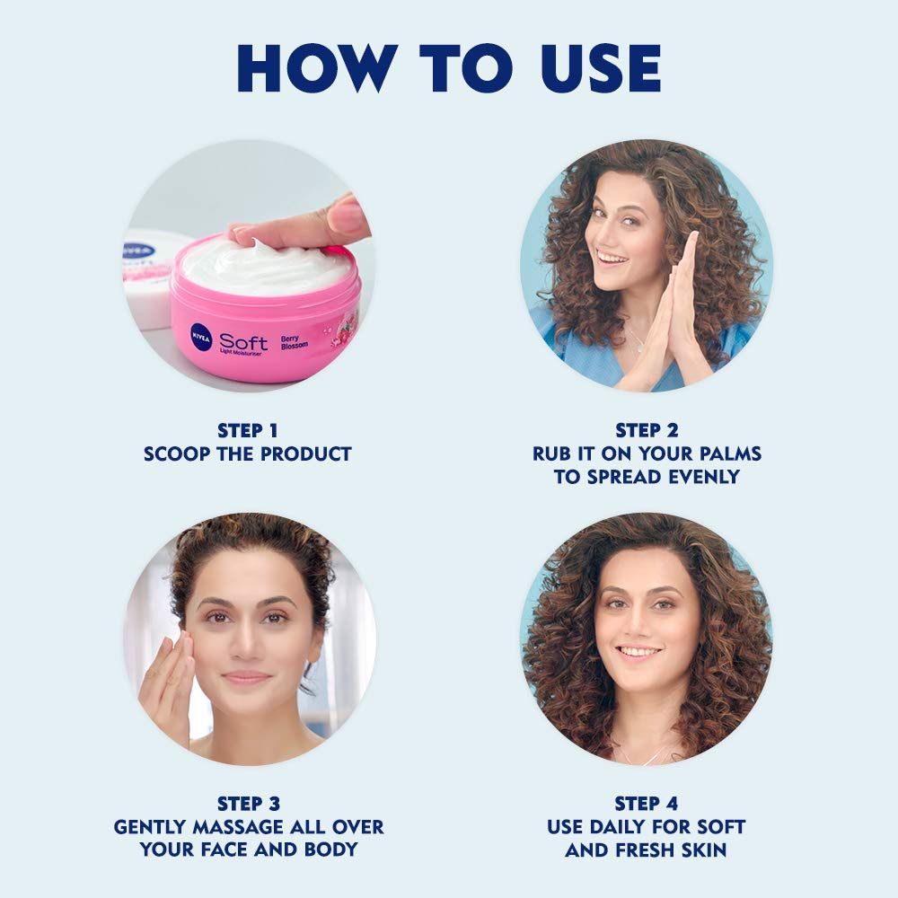 nivea soft light moisturizer uses