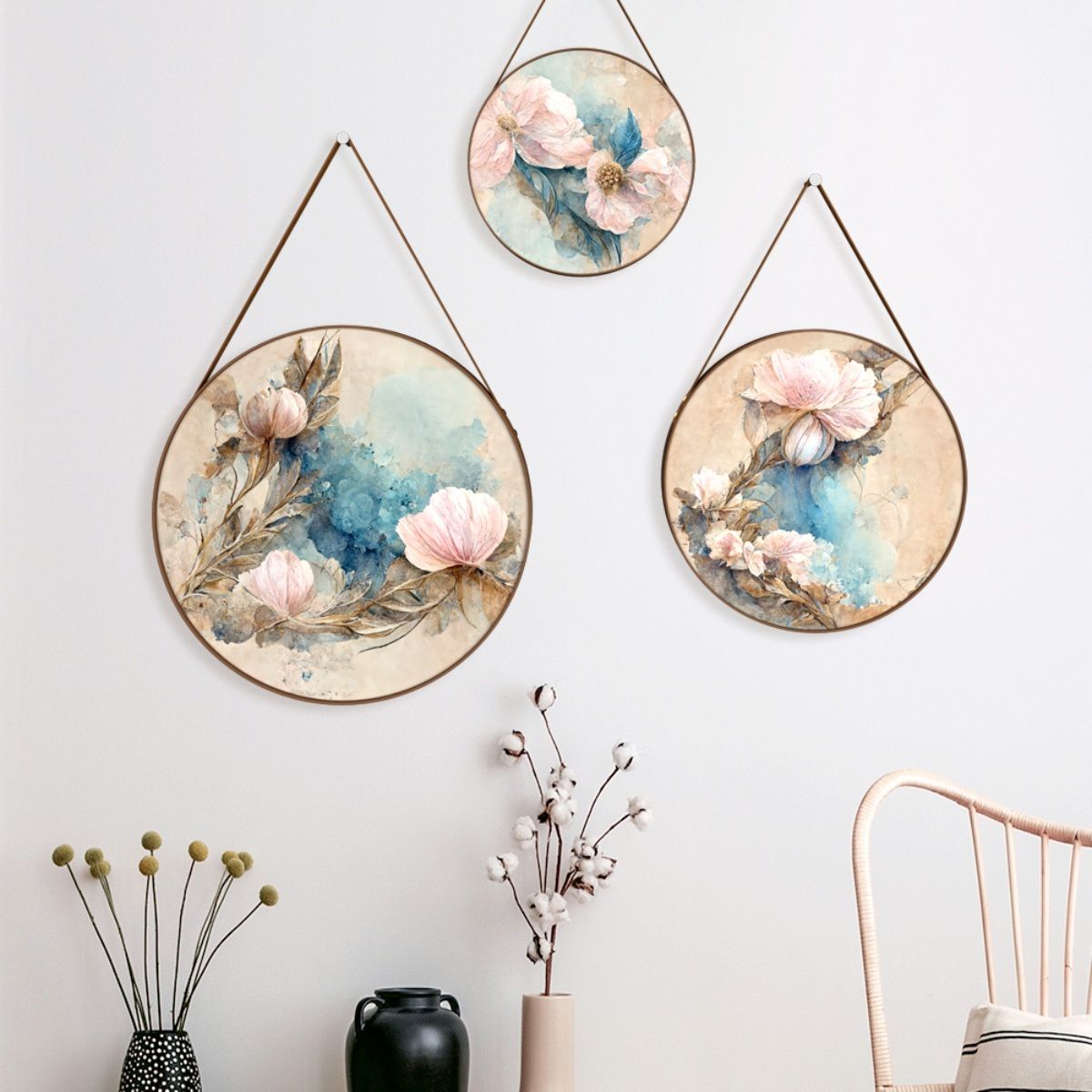 round frame wall art