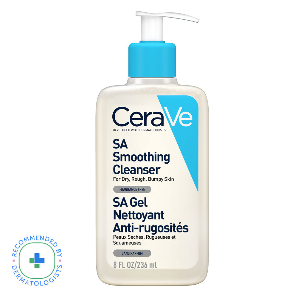 CeraVe SA Smoothing Cleanser For Dry, Rough & Bumpy Skin, Face wash with Salicylic Acid & Ceramides