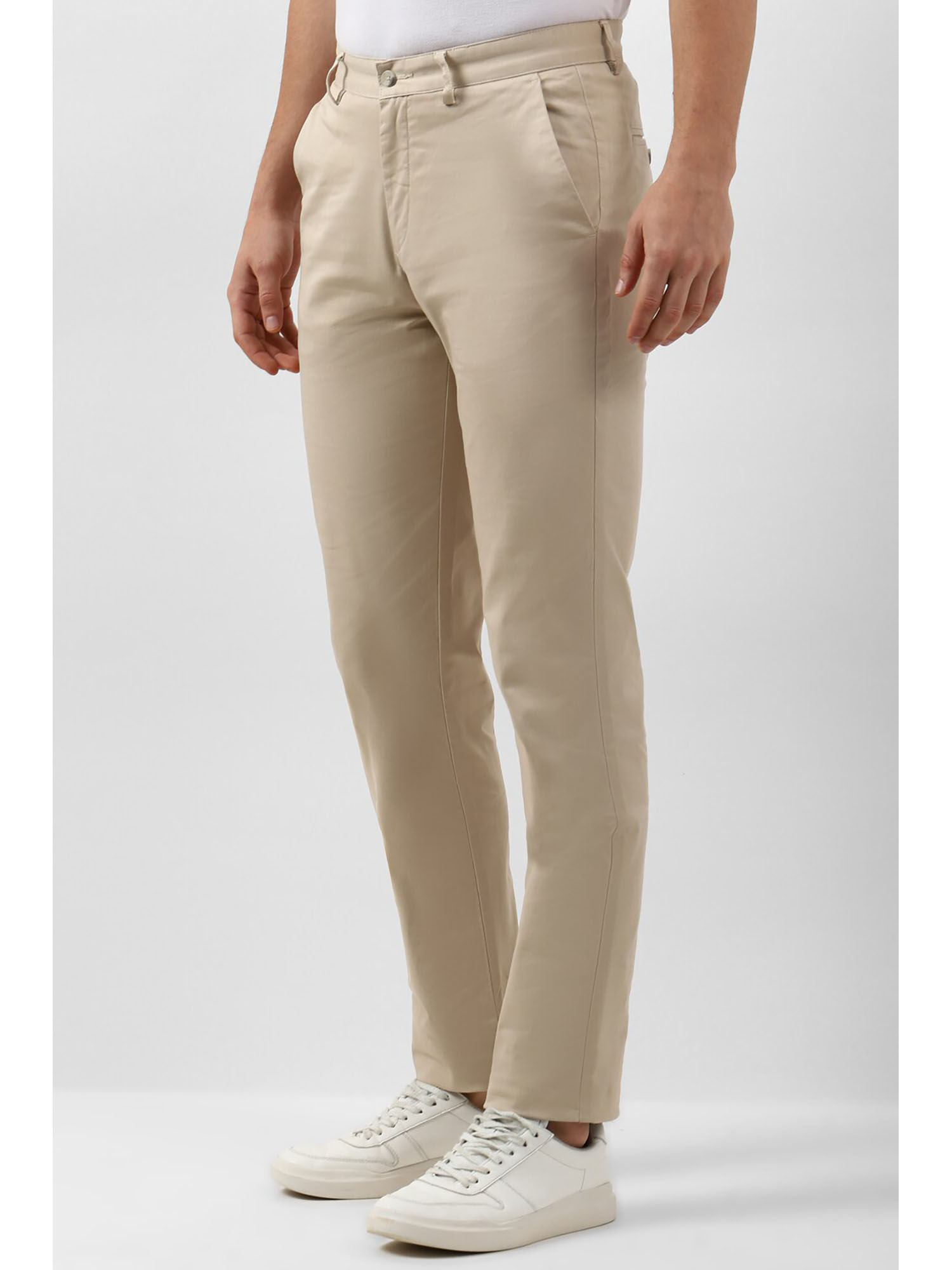 PETER ENGLAND Slim Fit Men Beige Trousers - Buy PETER ENGLAND Slim Fit Men  Beige Trousers Online at Best Prices in India | Flipkart.com