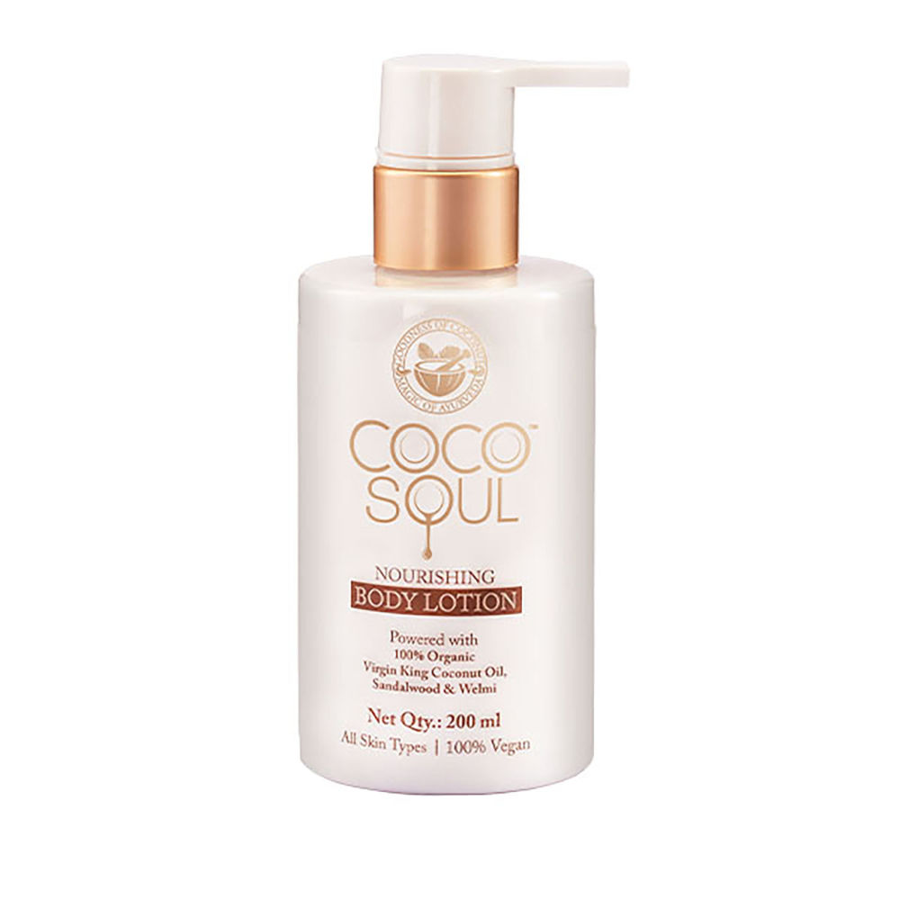 Coco Soul Body Lotion, With Coconut, Sandalwood & Ayurveda, Paraben, Silicone & Mineral Oil Free