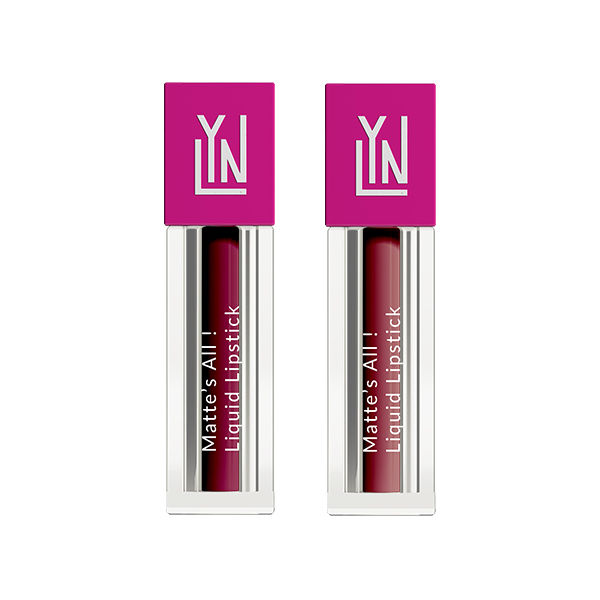 LYN Matte Liquid Lipstick Brunch - Berry Crush & Good Mauve