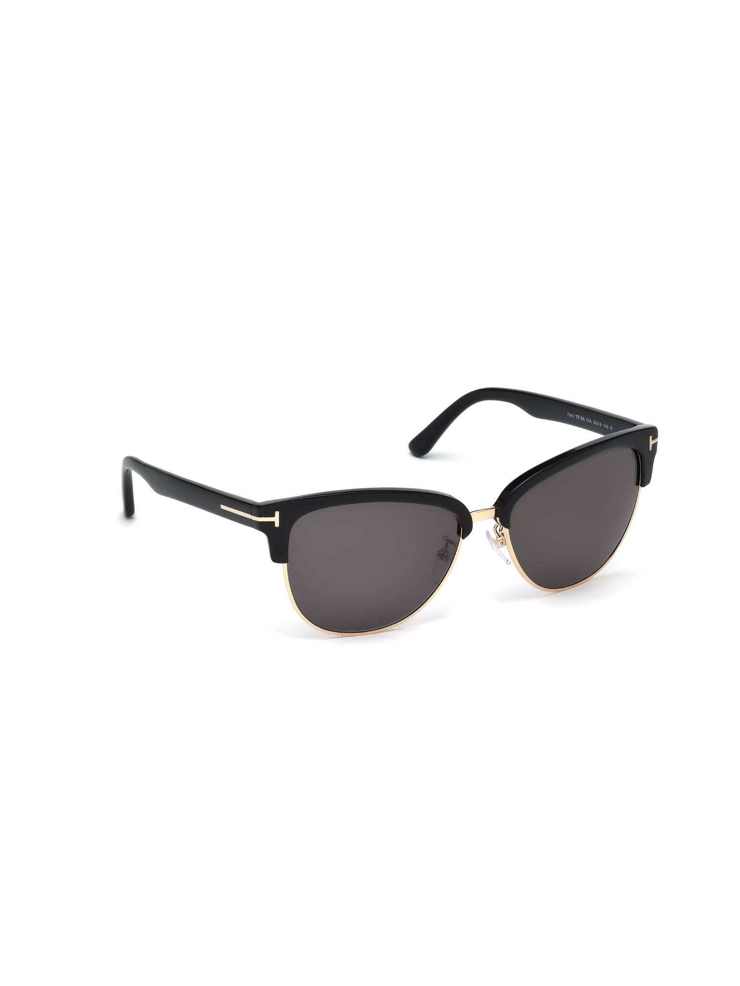 Tom Ford Black Acetate Full Rim Cat Eye Women Sunglasses (59)