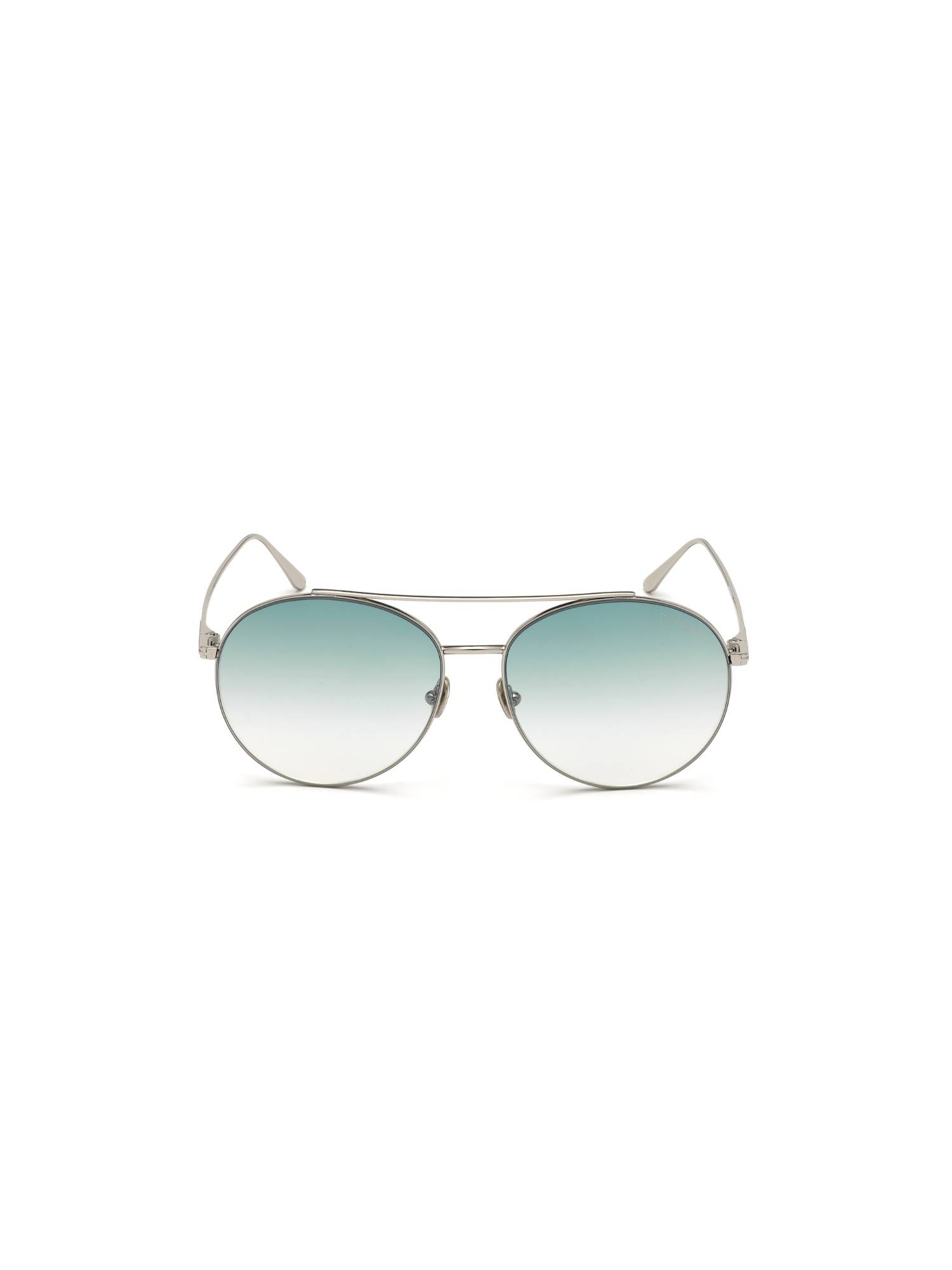 Tom Ford Silver Metal Full Rim Round Women Sunglasses (59)