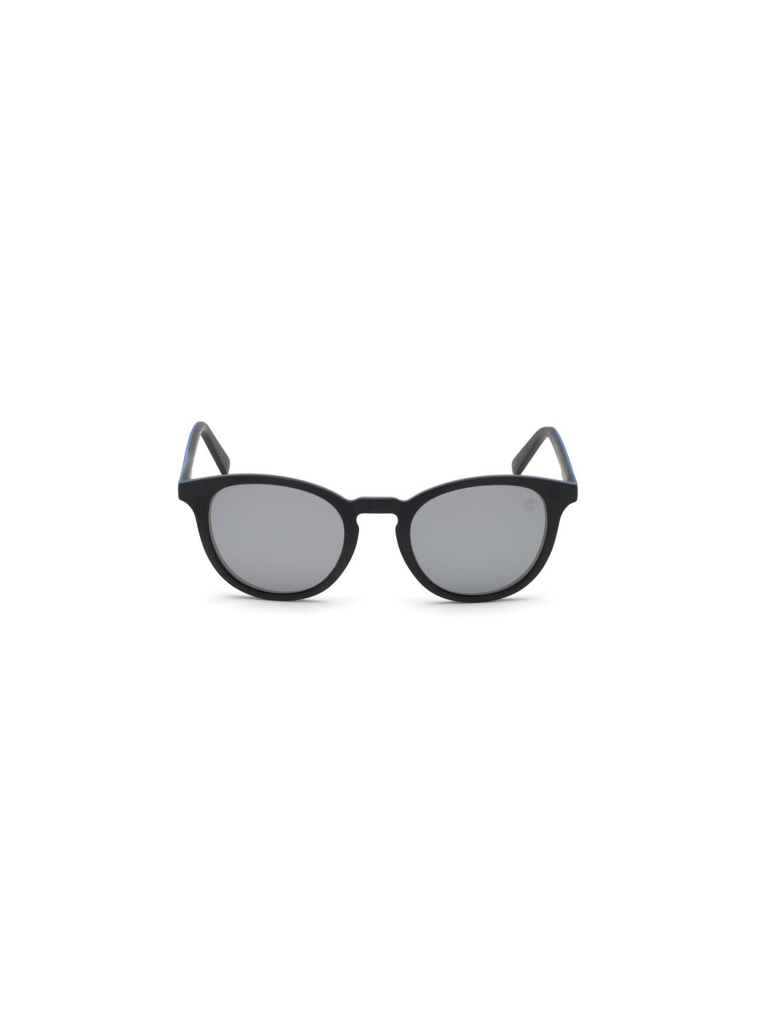 Timberland Black Acetate Full Rim Round Men Sunglasses (50)