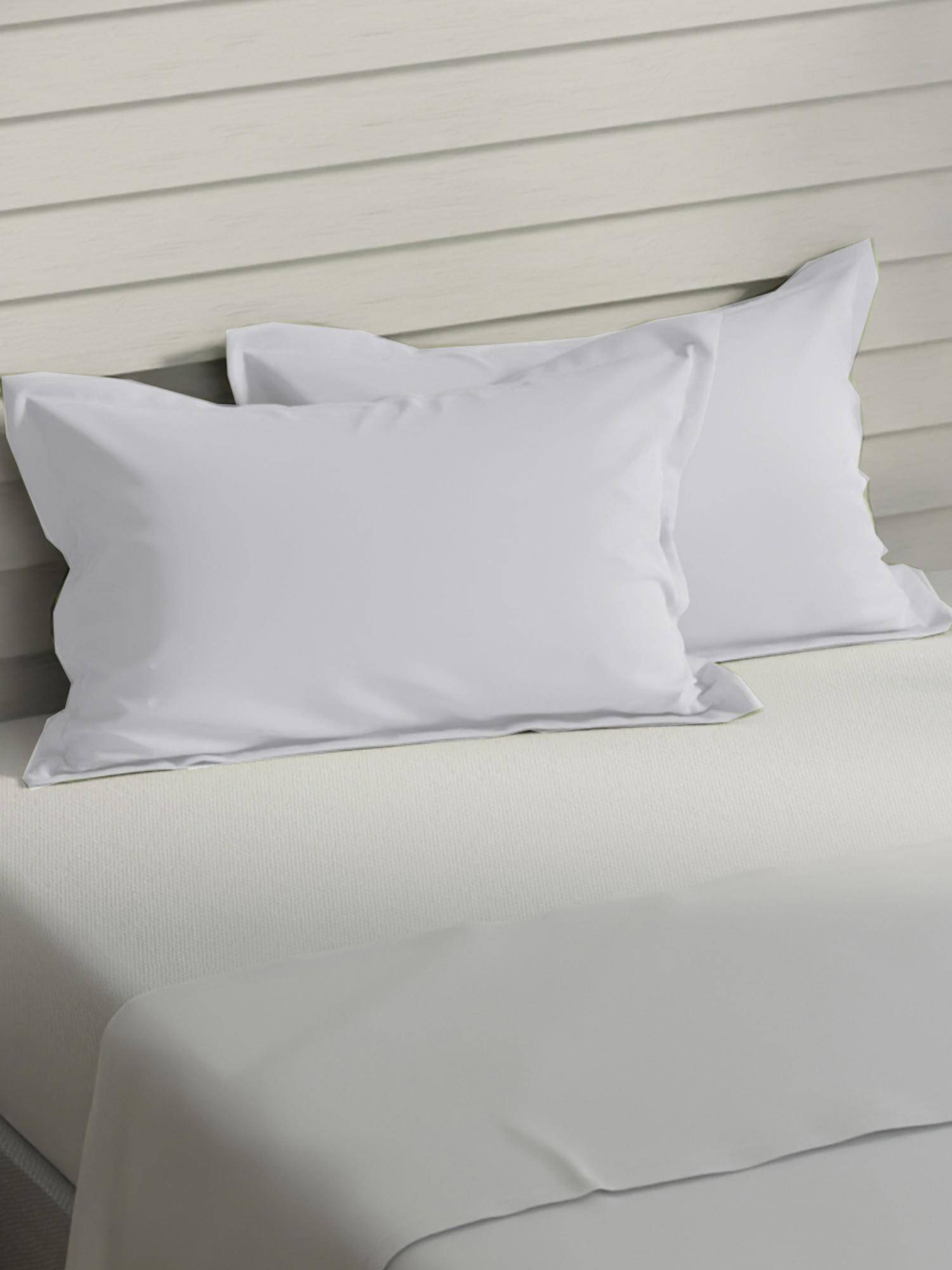 Nautica Assorted 100% Premium Cotton 2 Pillow Covers - Solid Silver (Pack of 2)