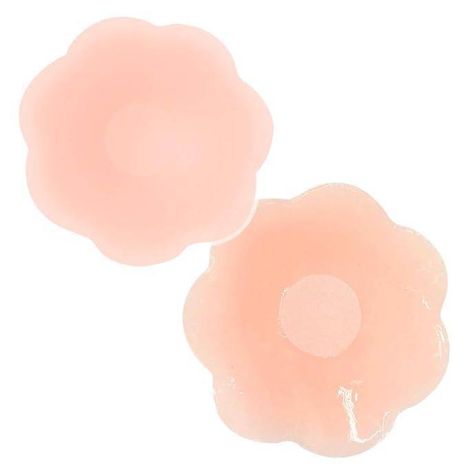 Bronson Reusable Silicone Nipple Covers Pasties Ultra Thin Invisible Round Self-Adhesive Pads