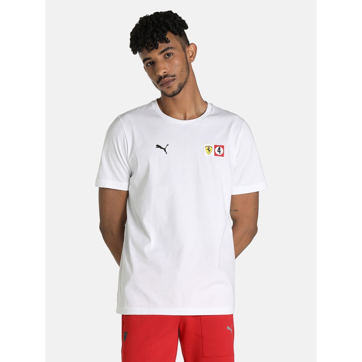 Puma ferrari 2024 white t shirt