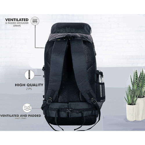 Buy Leather World Rucksack Travel Backpack for Trekking with Shoe