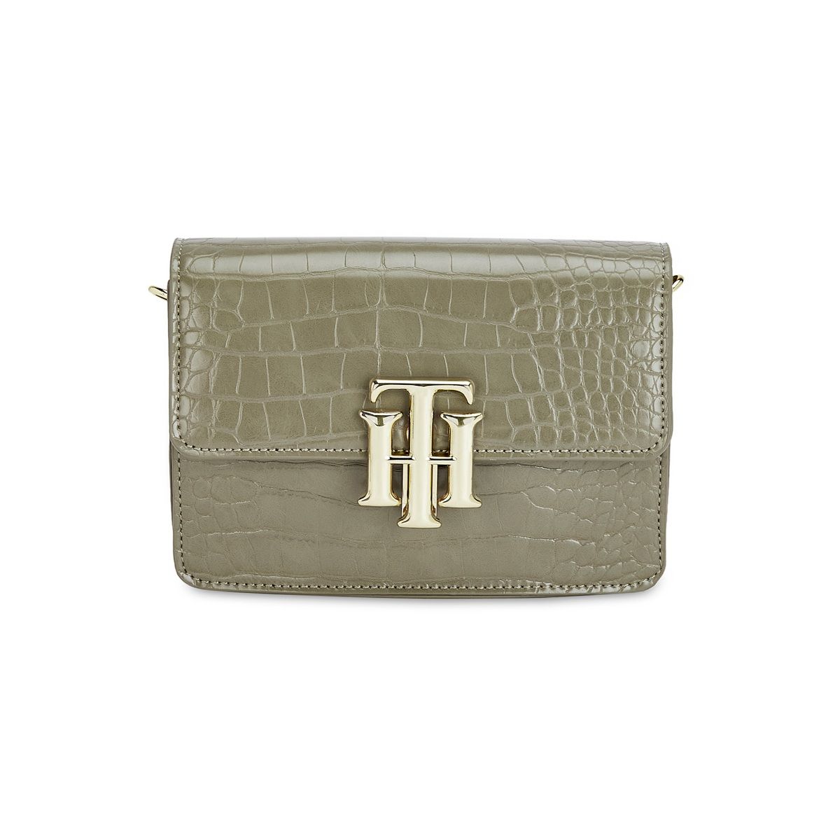 Tommy Hilfiger Katelyn Plus Womens Cactus Textured Sling Bag: Buy Tommy ...