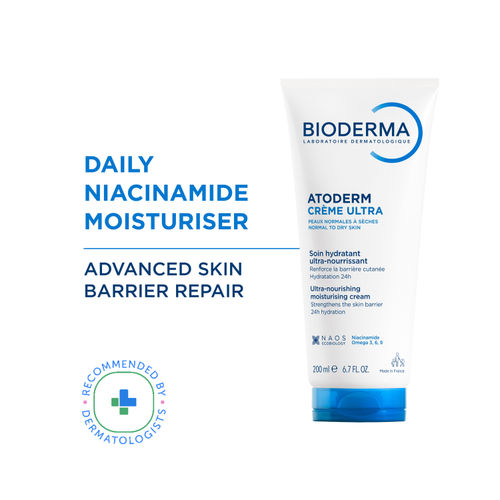 Bioderma Atoderm Creme Ultra-Nourising Moisturising Cream Boosts Hyaluronic Acid, Ceramides
