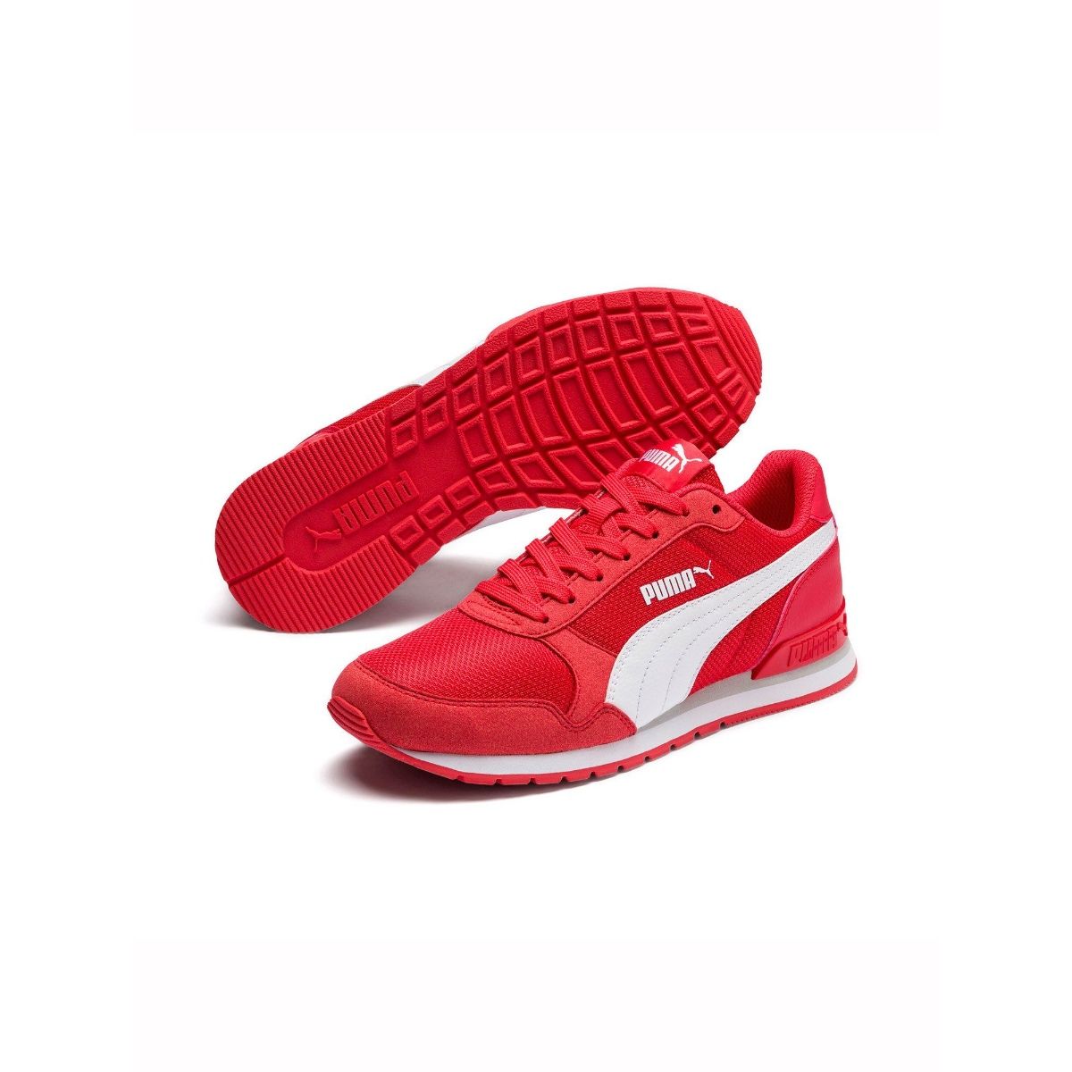 Buy Puma Red ST Runner v2 Mesh Junior Shoes UK 6 Online