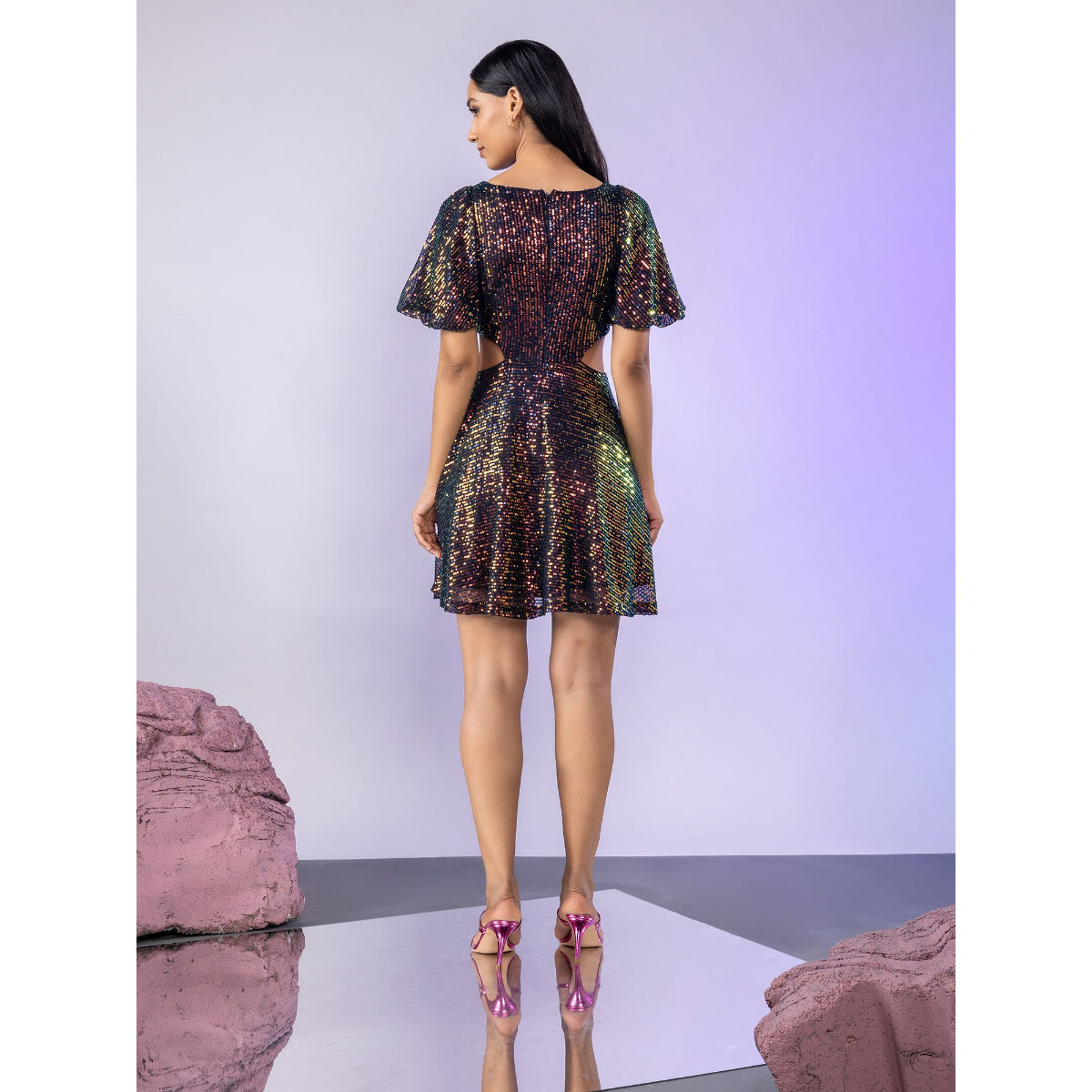 Buy Twenty Dresses By Nykaa Fashion Spring To Summer Floral Dress - Black  Online