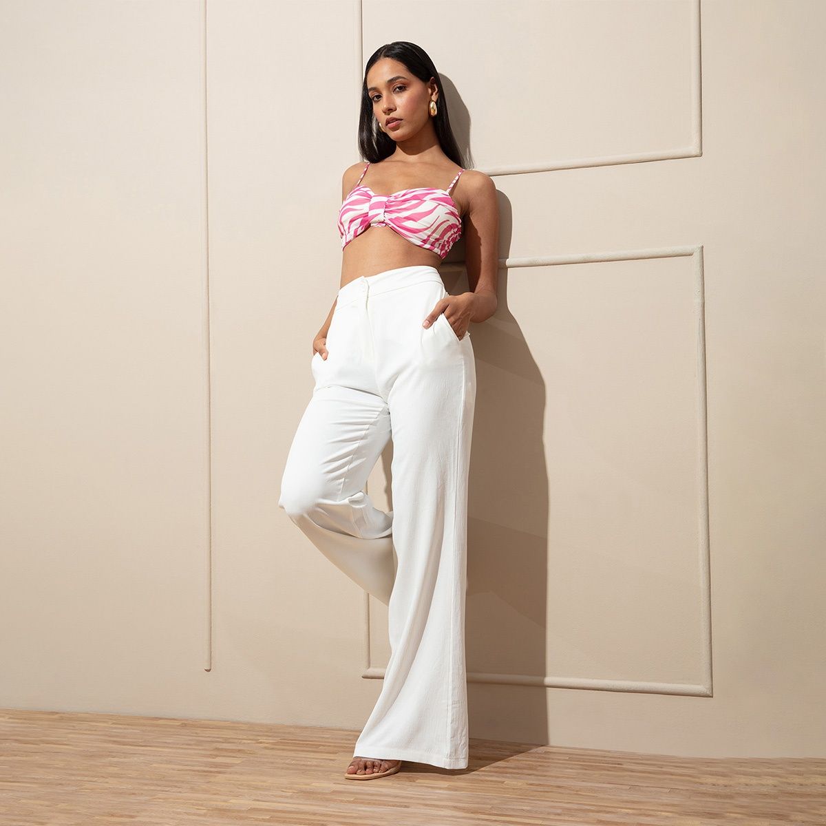 RSVP by Nykaa Fashion White Solid Flared Casual Pants: Buy RSVP by Nykaa  Fashion White Solid Flared Casual Pants Online at Best Price in India |  Nykaa
