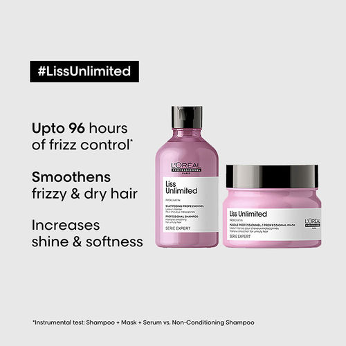 L'Oreal Professionnel Liss Unlimited Shampoo, Hair Mask, Gel