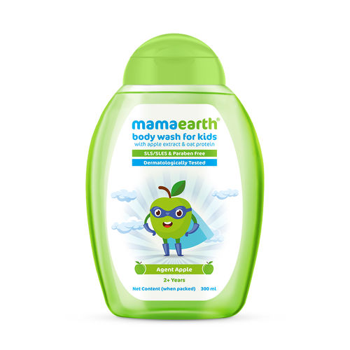 Mamaearth Agent Apple Body Wash for Kids with Apple & Oat ...