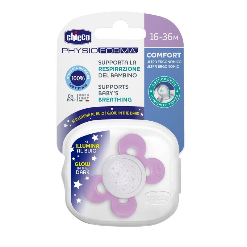 Chicco Physio Comfort Lumi Silicone Soother 16-36m