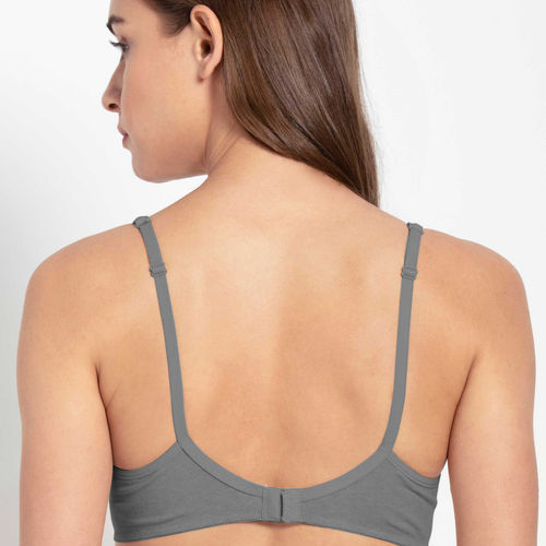Buy Jockey High Coverage Underwired T Shirt Bra- Grey at Rs.949