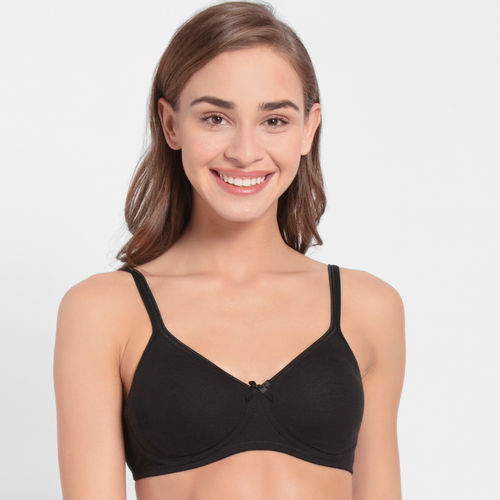 Lovable Double Layered WireFree Medium Coverage Bra-Black