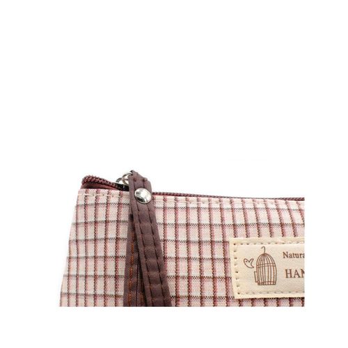 Visual Echoes Brown Checkered Everyday Essential Pouch: Buy Visual Echoes  Brown Checkered Everyday Essential Pouch Online at Best Price in India