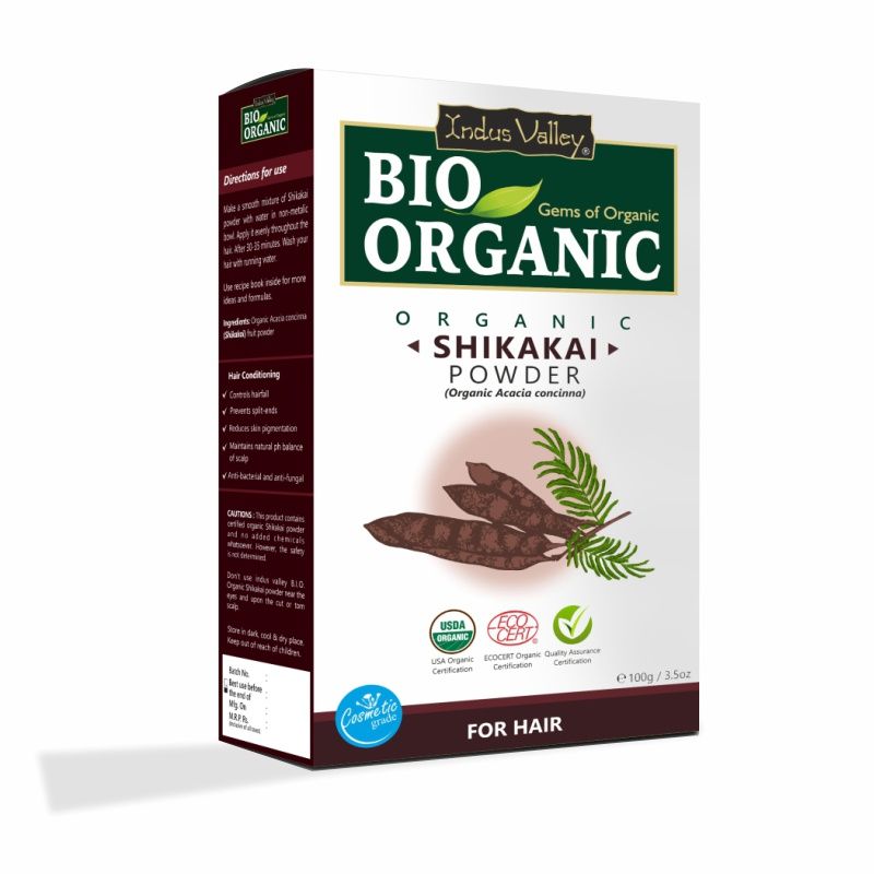 Indus Valley Bio Organic Shikakai Fruit Powder (100% Natural)