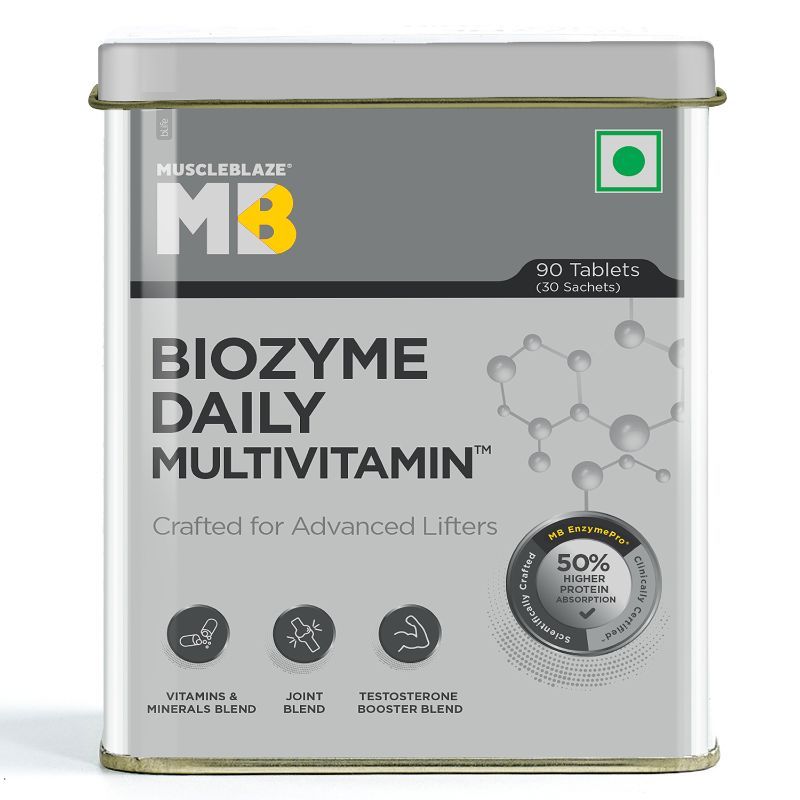 MuscleBlaze Biozyme Daily Multivitamin With US Patent Filed EAF