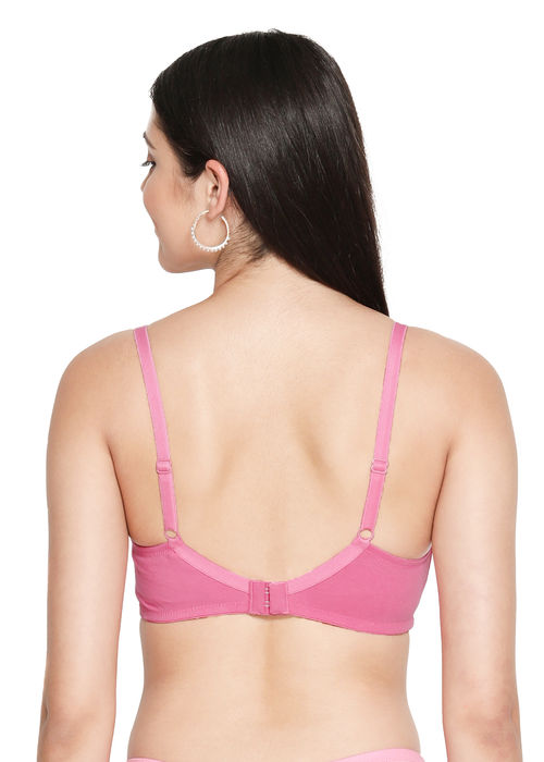 Buy Shyaway Susie Everyday Wirefree Full Coverage Bottom Encircled  Non-Padded Moulded Bra- Pink (30B) Online