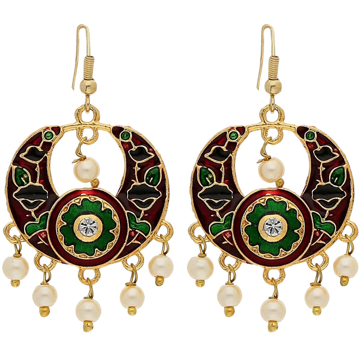 Meenakari earrings price Clearance