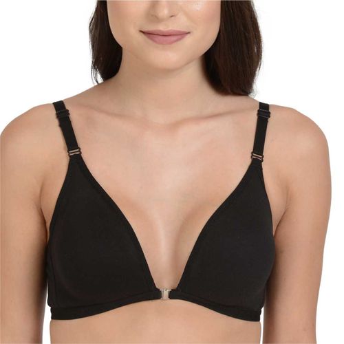 Front hook plunge bra