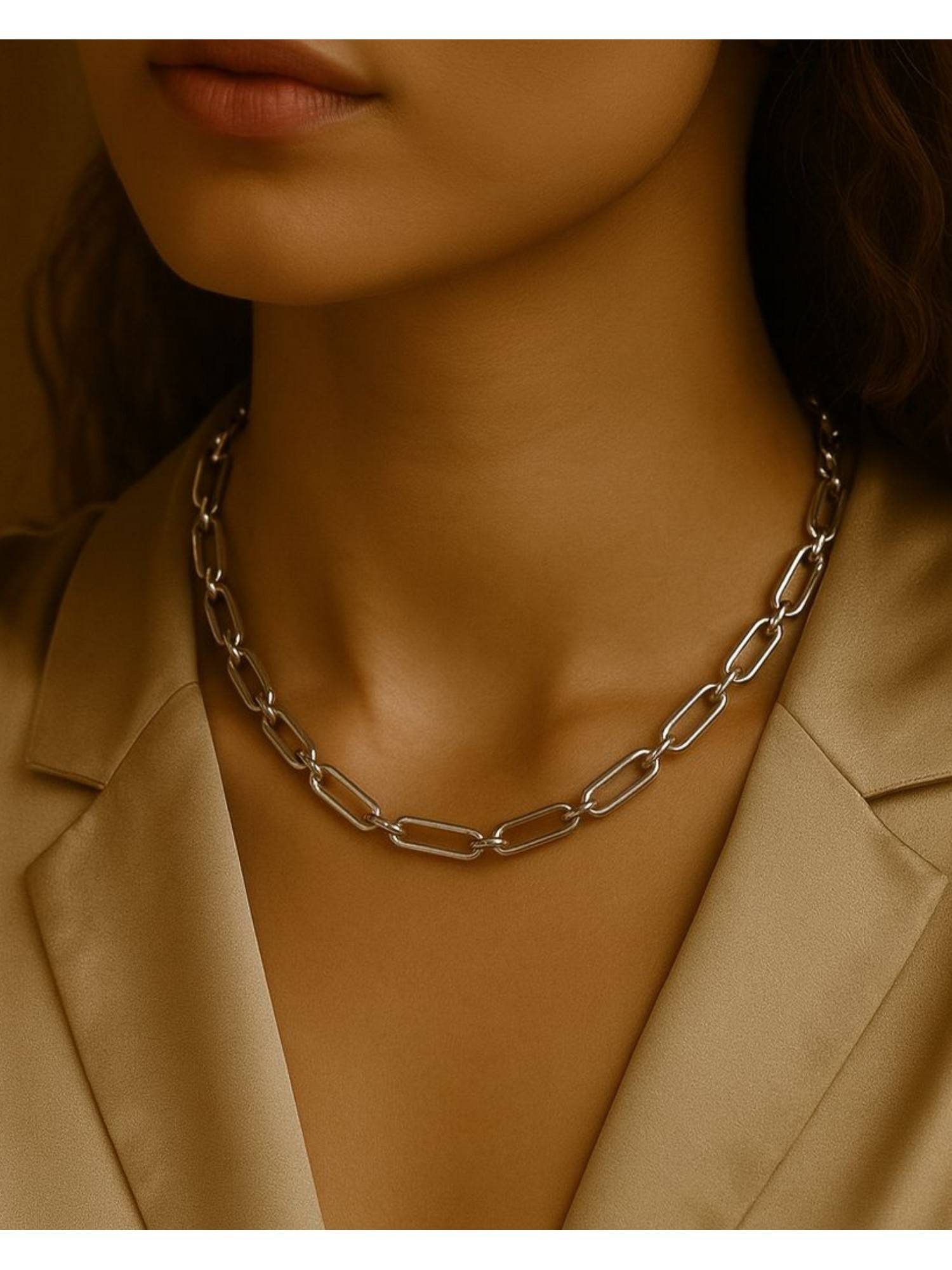 House of Pehr Silver Plated Link Chain Necklace