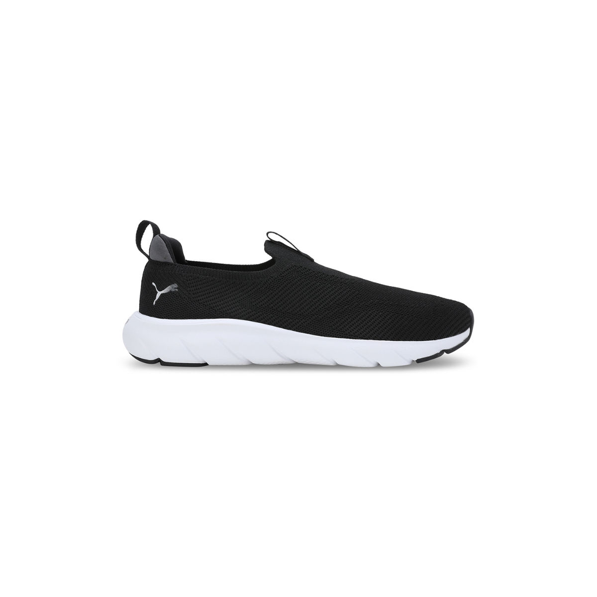 Buy Puma Softride Flex Slip-on Knit Unisex Black Running Shoes Online