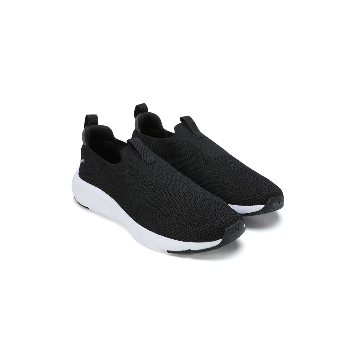 Buy Puma Softride Flex Slip-on Knit Unisex Black Running Shoes Online