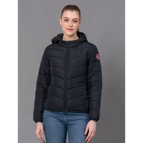 Buy Red Tape Black Polyester Solid Womens Padded Jacket Online