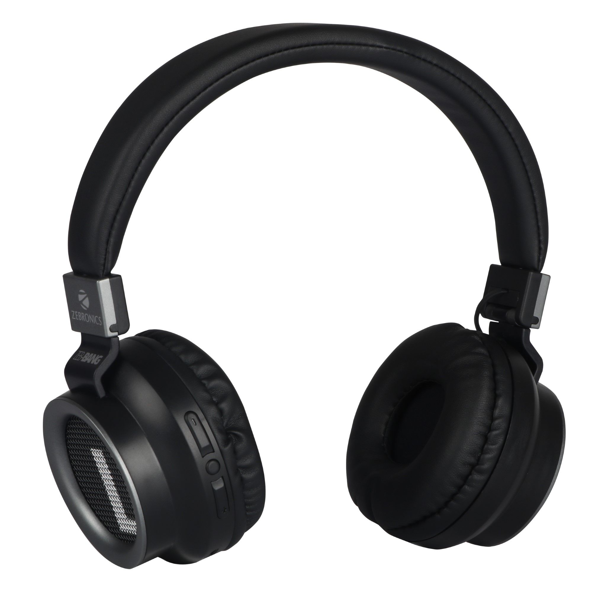 Zebronics Zeb-Bang Wireless Bluetooth Headphone 16Hrs Playback time&Supports Voice Assistant (Black)