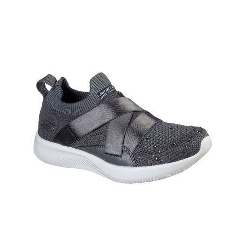 SKECHERS Bobs Squad 2-City Calling Charcoal Bobs Casual Shoes (UK 2)