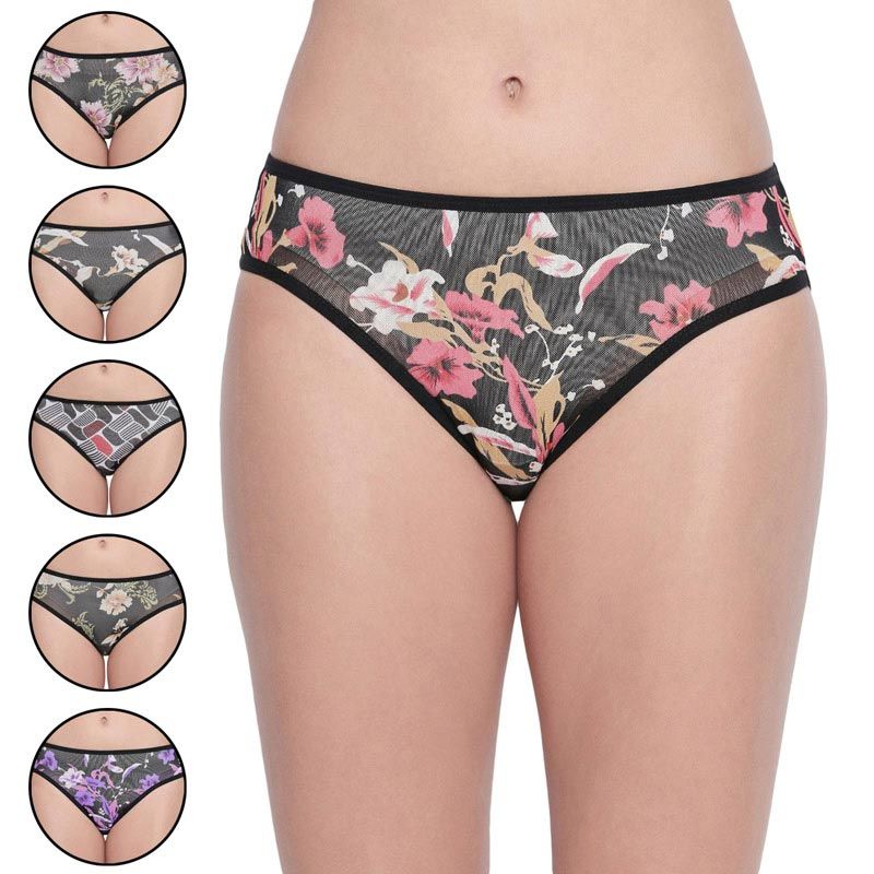Buy BODYCARE Pack of 6 Premium Printed Hipster Briefs - Multi-Color online
