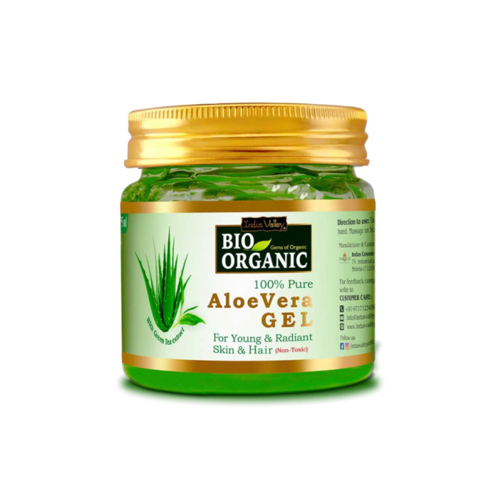 Indus Valley Bio Organic Aloe Vera Gel For Skin Hair Care