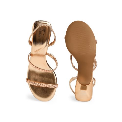 Call It Spring Women's Vickii Heeled Sandal - Square Toe, Block Heel, Vegan Material