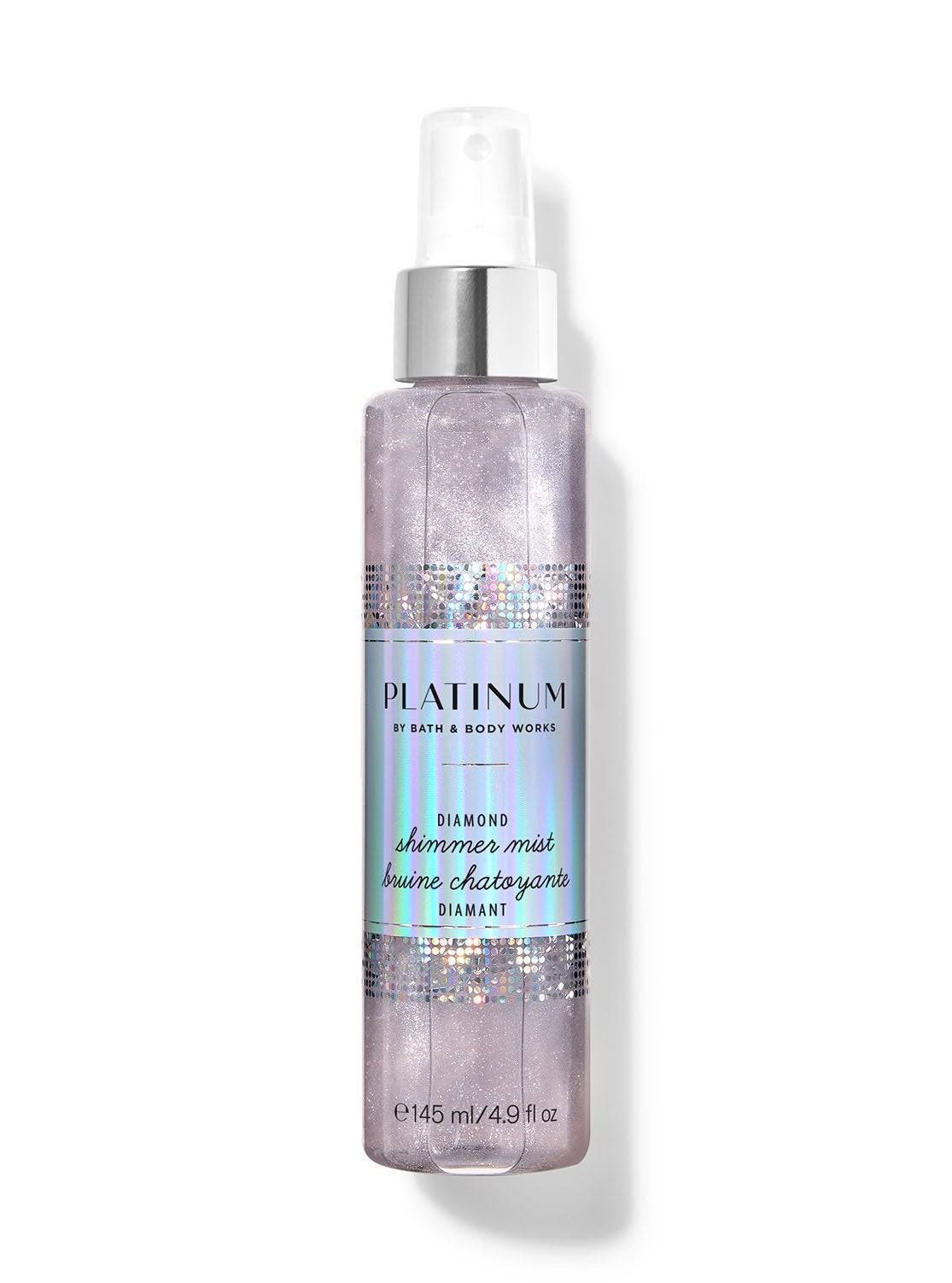 Bath & Body Works Platinum Diamond Shimmer Mist with Sparkling Bergamot & Silver Bloom