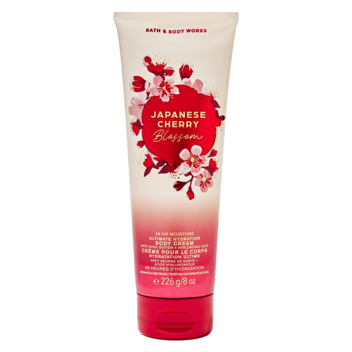 Bath & Body Works Japanese Cherry Blossom Hydration Body Cream with Hyaluronic Acid & Shea Butter