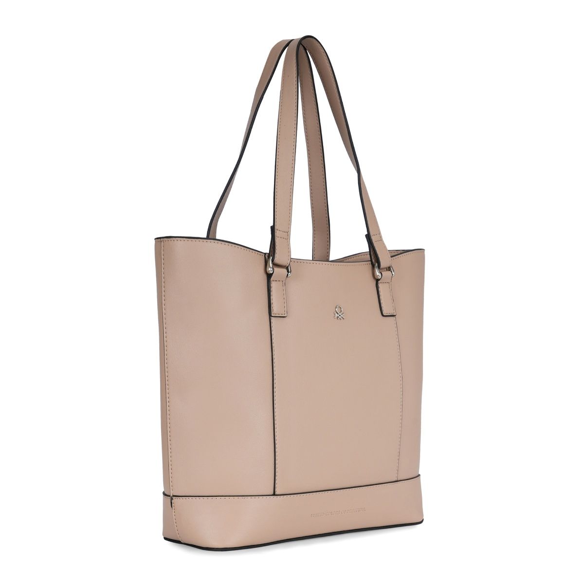 Buy United Colors of Benetton Delphine Women Tote Handbag Cream (M) Online