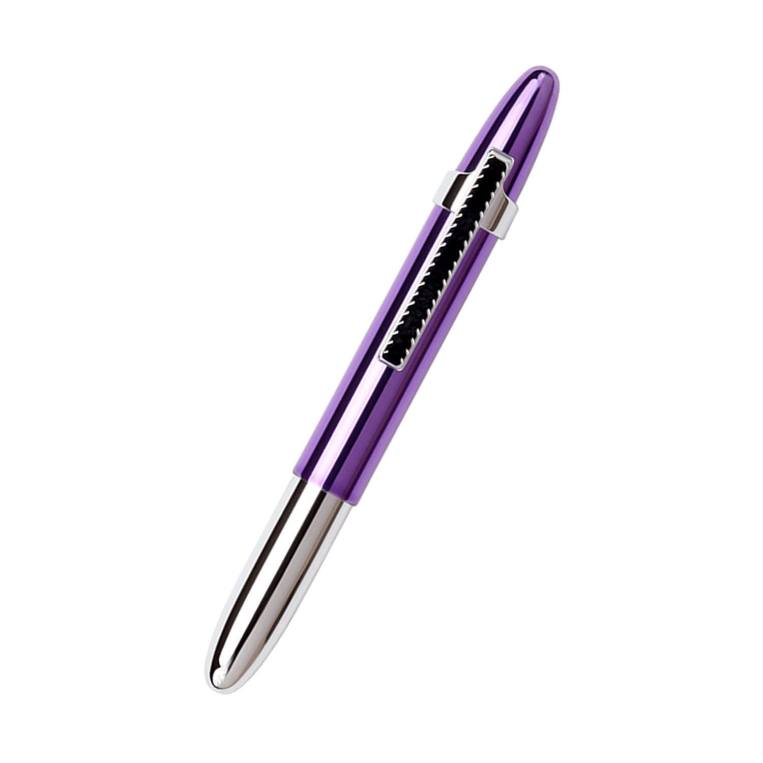 Fisher Space 4000PPB-BCL Bullet Ballpoint pen with Matte Black Finger Grip & Clip - Purple Passion