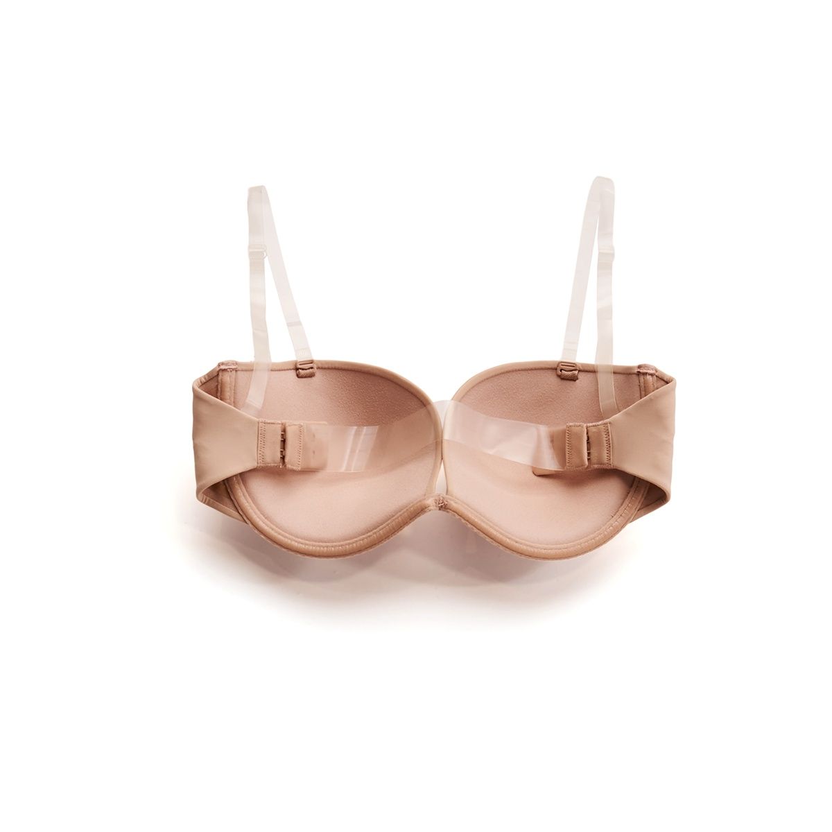 La Vie En Rose Pu Strapless Plunge Push Up Lvib Strapless Wire Beige