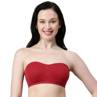 Enamor-A019 Perfect Shaping Wirefree Cotton Strapless Bra Non-Padded Full  Coverage