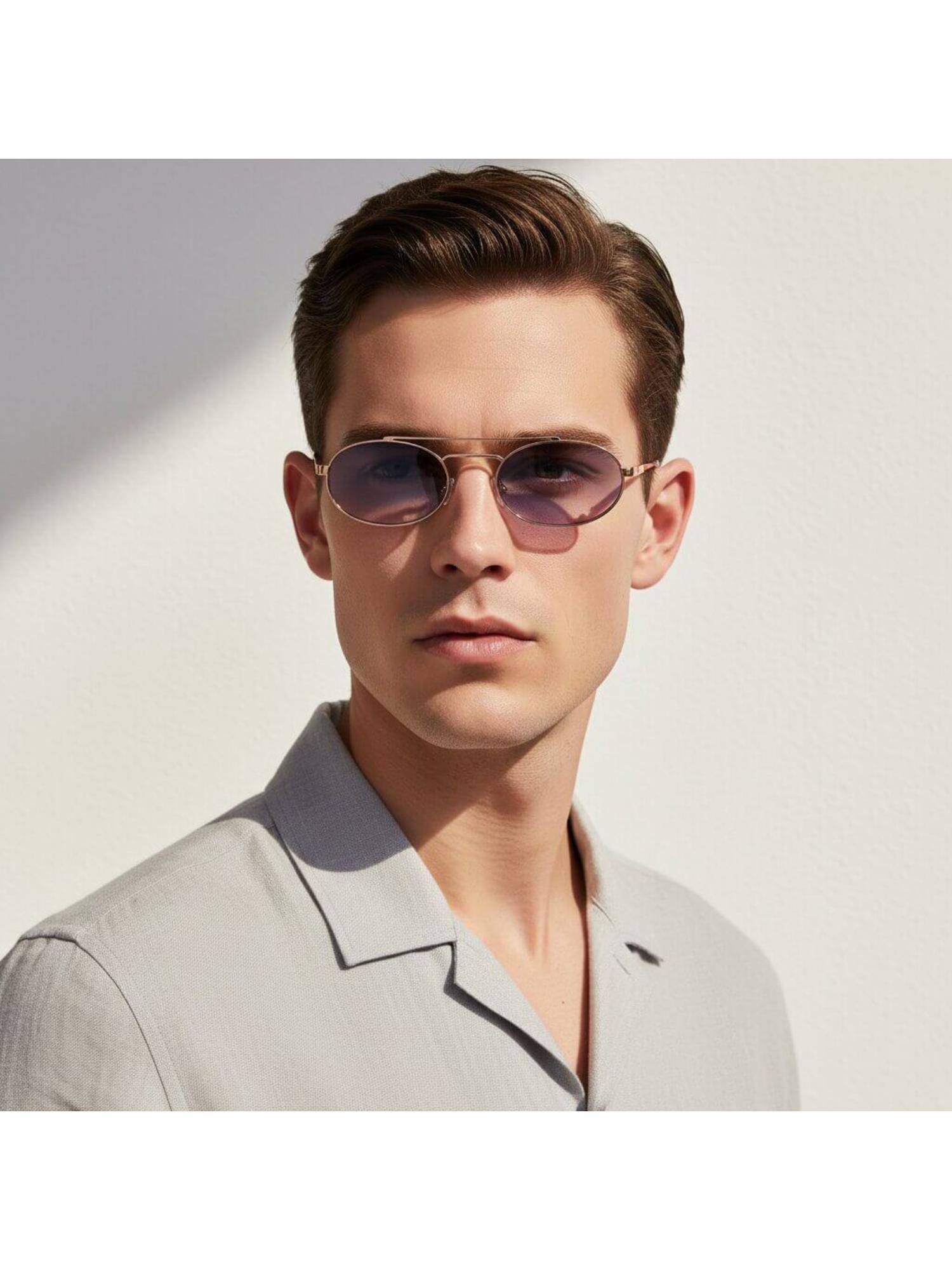Vintage Unisex Act Pink Lens Sunglasses (53)