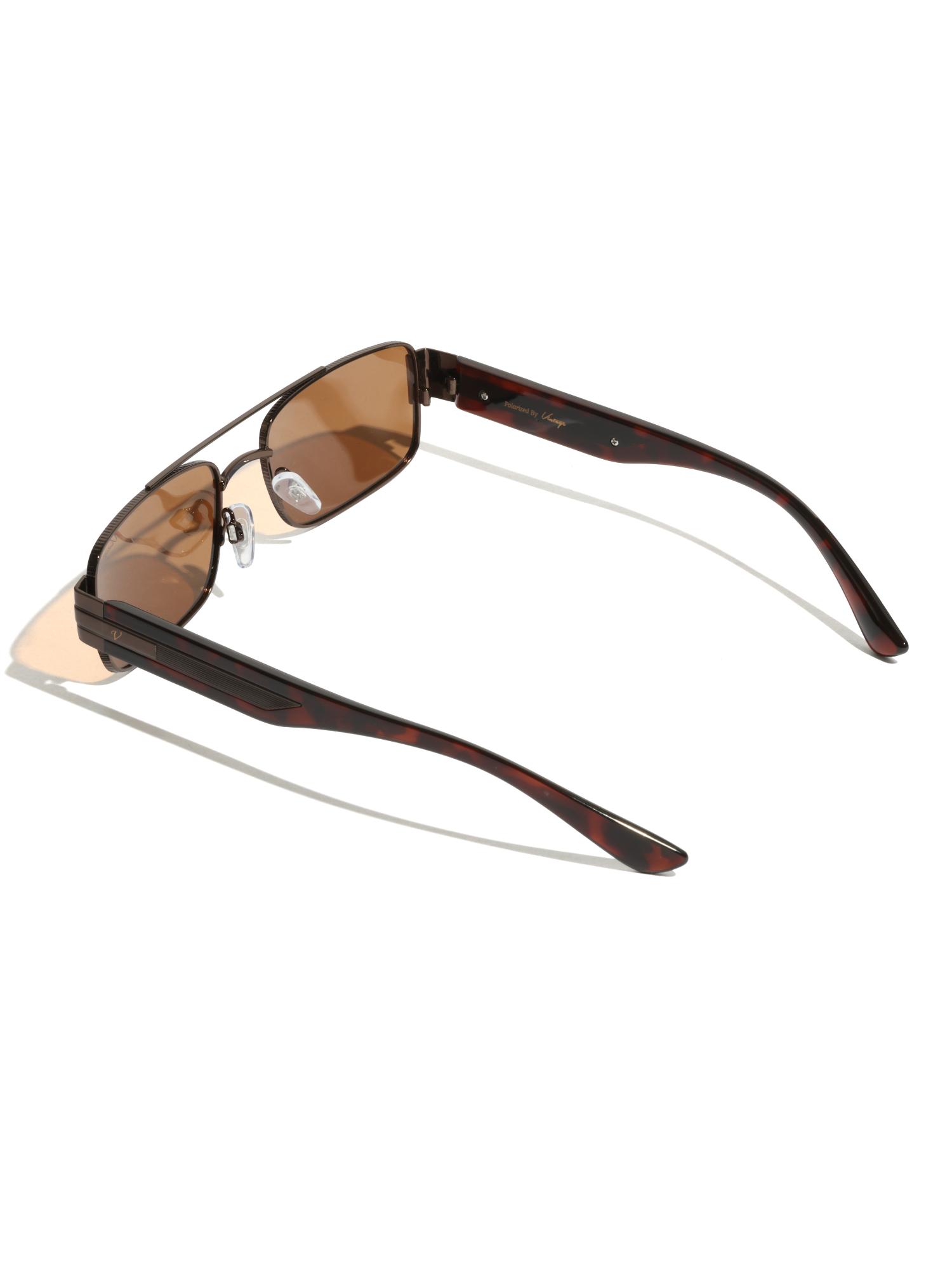 Buy Vintage Unisex Chapter Brown Lens Sunglasses (55) Online