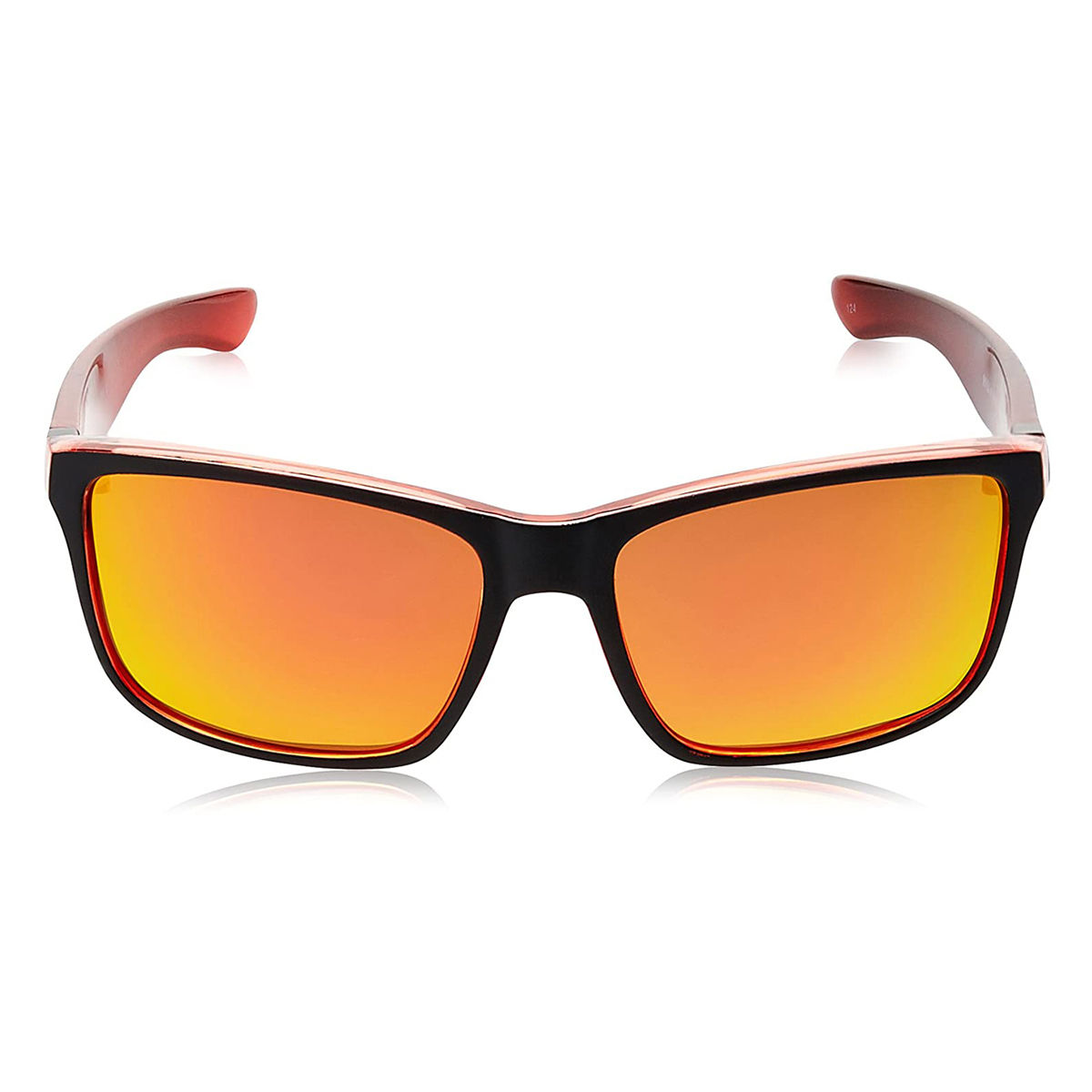 Invu Sunglasses Rectangular Sunglass With Red Lens For Men