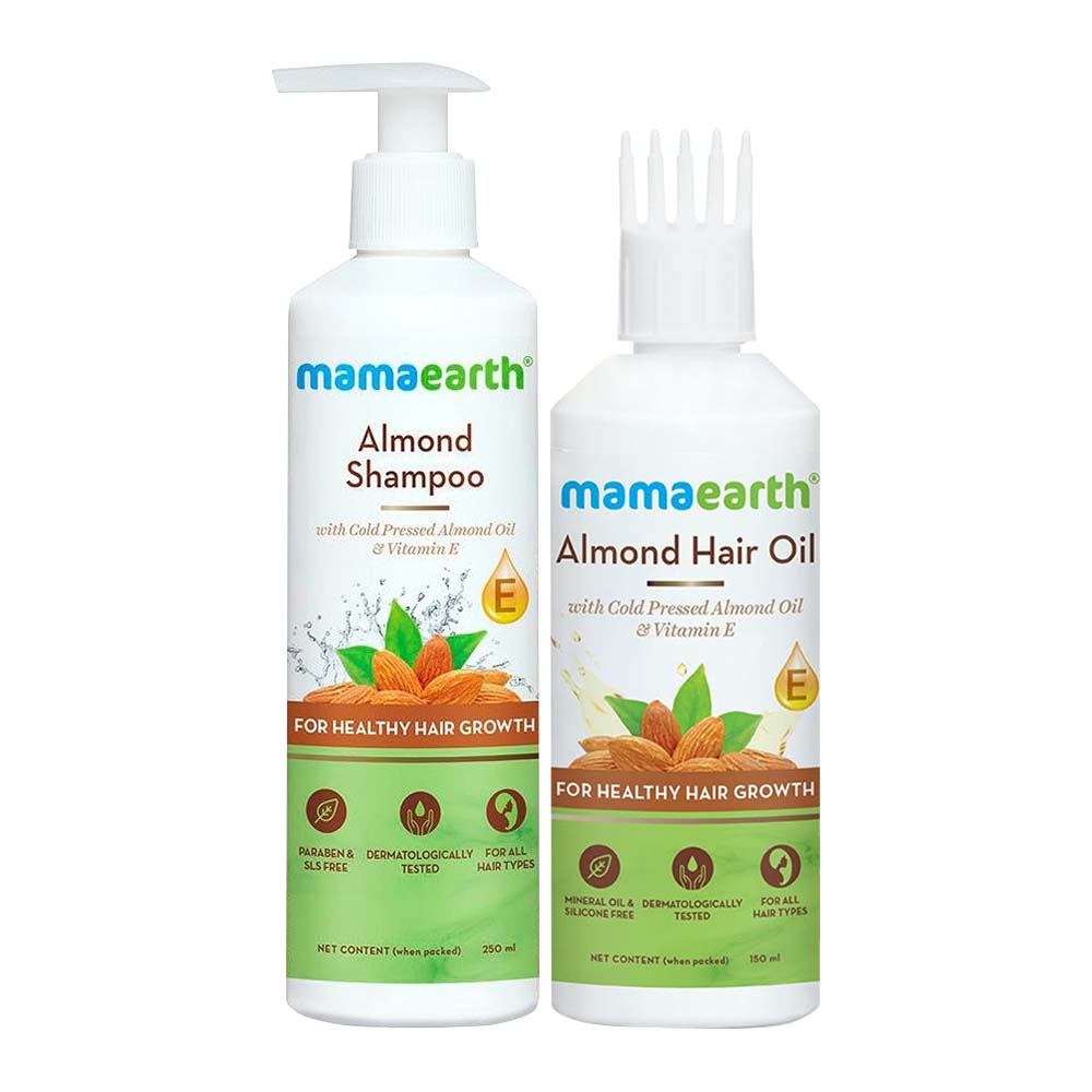 Mamaearth Almond Daily Hair Care Kit (Hair Oil + Shampoo): Buy Mamaearth Almond Daily Hair Care Kit (Hair Oil + Shampoo) Online at Best Price in India | Nykaa Mamaearth Almond Daily Hair Care Kit (Hair Oil + Shampoo): Buy Mamaearth Almond Daily Hair Care Kit (Hair Oil + Shampoo) Online at Best Price in India | Nykaa